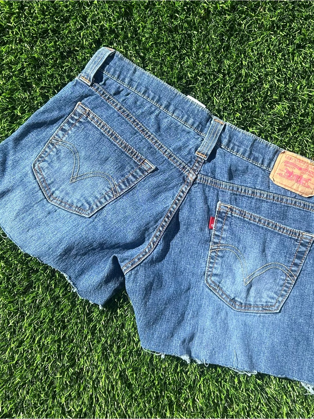 Levi's Blue Denim Cutoff Jeans Shorts